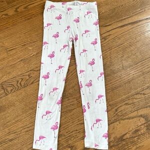 Kyte bamboo Pink & white flamingo leggings lounge pj pants kids 6y #flamingo